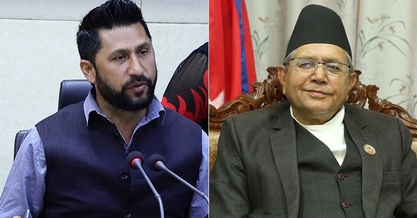 सभापति लामिछाने र सभामुख  घिमिरेबिच भेटघाट