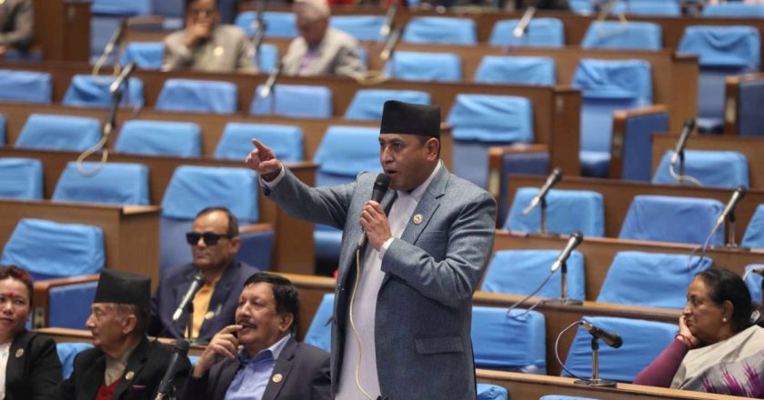 रास्वपाका उपसभापति स्वर्णिम वाग्लेको अभिव्यक्तिप्रति संसदमा नियमापत्ति