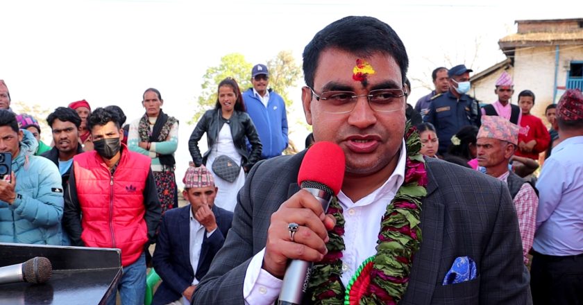 दैलेखको दुल्लूमा विद्यालय बहुउद्देश्यीय भवनको शिलान्यास